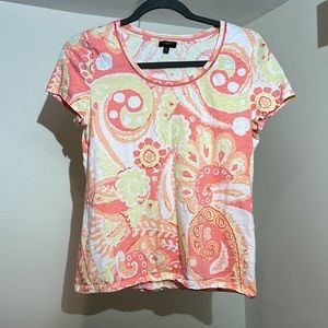 Talbots Orange Shirt